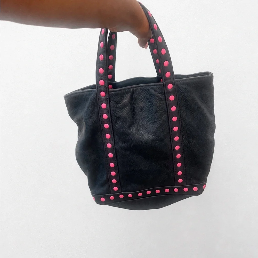 Vintage Vanessa Bruno Navy Leather Tote Small
